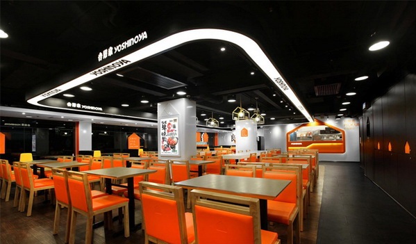 Mẫu thiết kế quán ăn nhanh Yoshinoya Nhật Bản ở HongKong1